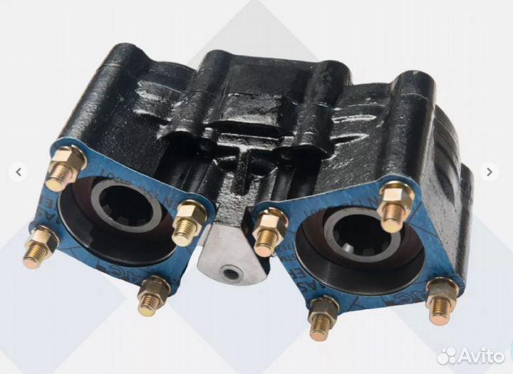 Ком на ZF двухвальная с выходом под 2 насоса