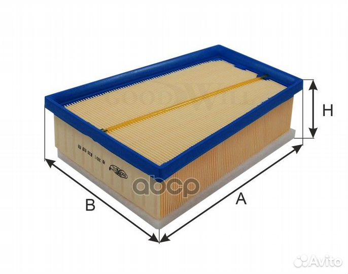 Фильтр воздушный renault Fluence, Megane III