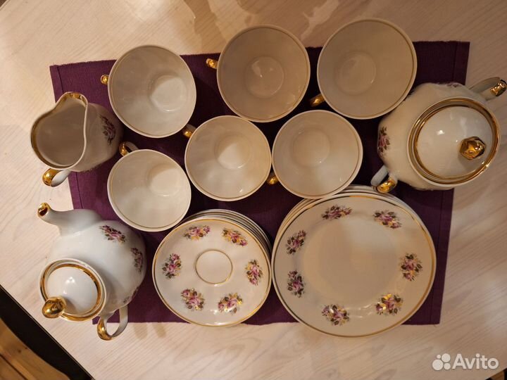 Сервиз чайный Сигулда рижский фарфор СССР