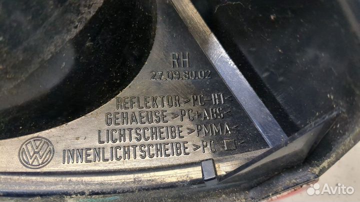 Фонарь (задний) Volkswagen Passat CC, 2010