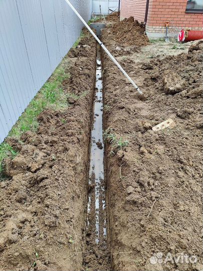 Дренаж участка, ливневка, отмостка