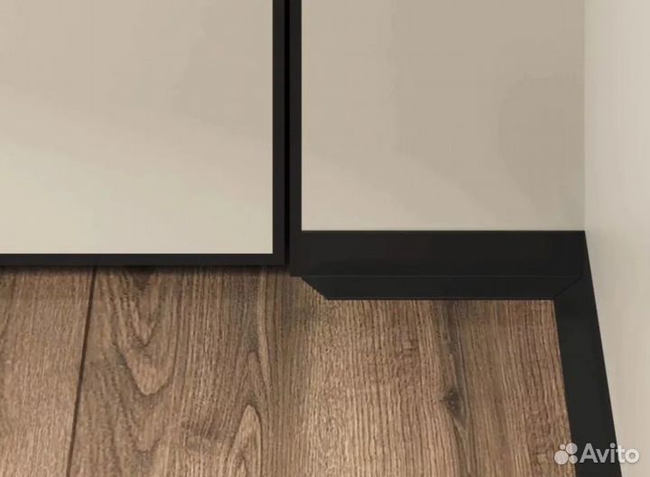 Микроплинтус напольный щелевой анодиров-ый 2,4 м