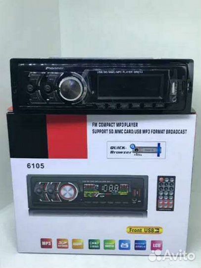 Pioneer Sony Пионер Автомагнитола MP3 USB FM радио