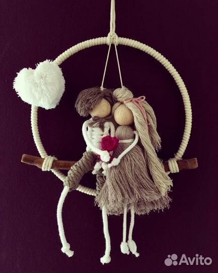 Семейный портрет макраме