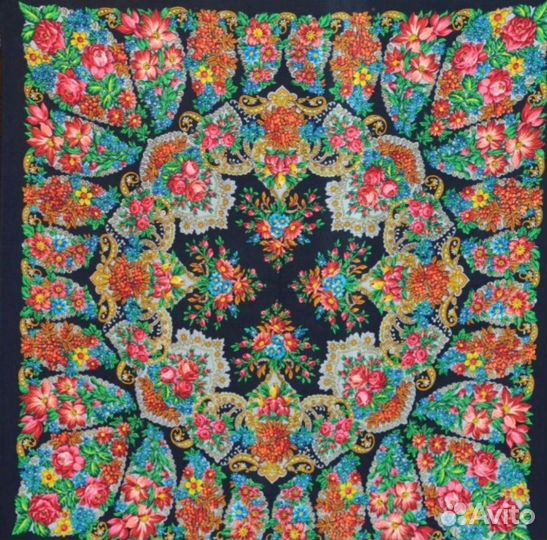 Павловопосадский платок, Винтажная шаль Галина