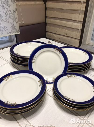 Столовый сервиз кобальт