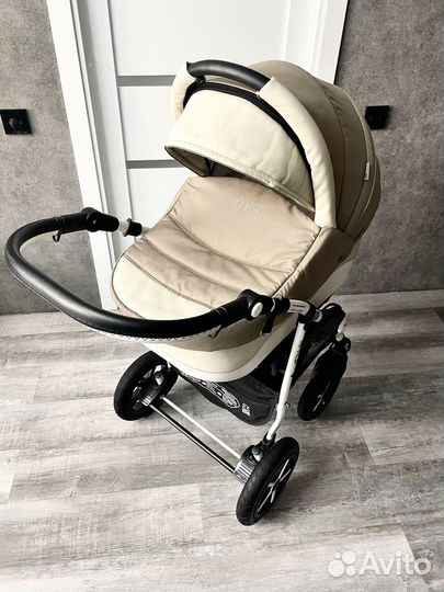 Коляска verdi zipy 3 в 1 (как новая) кожа+ткань