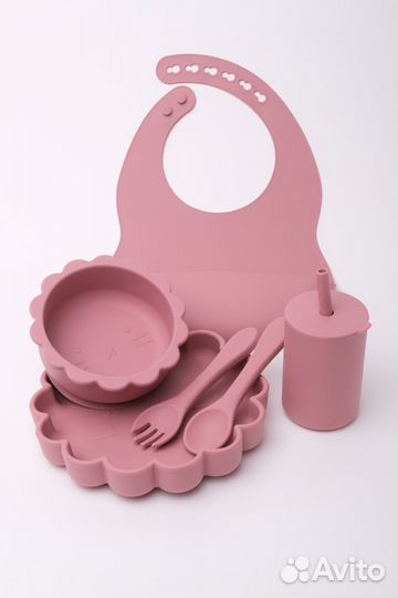 Посуда детская силиконовая Львенок