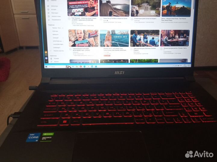 Игровой ноутбук msi katana