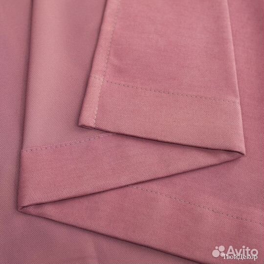 Шторы канвас розовые