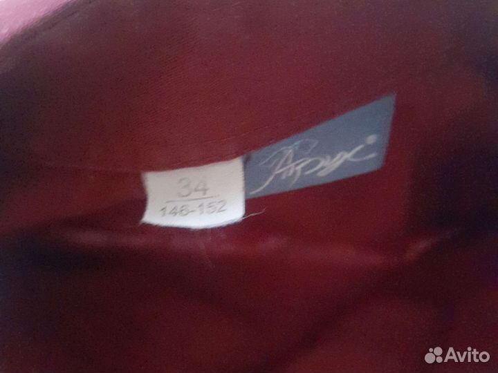 Рубашка бордовая 152