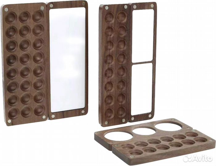 Палитра для красок, пенал деревянный а ассорт