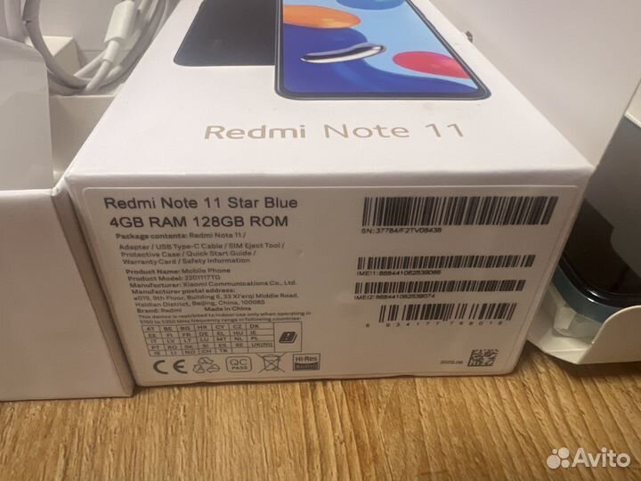 Xiaomi Redmi Note 11, 4/128 ГБ