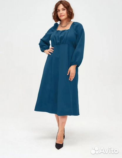 Платье Rozova Collection вискоза новое синее