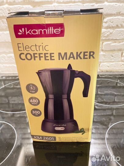 Гейзерная кофеварка электрическая