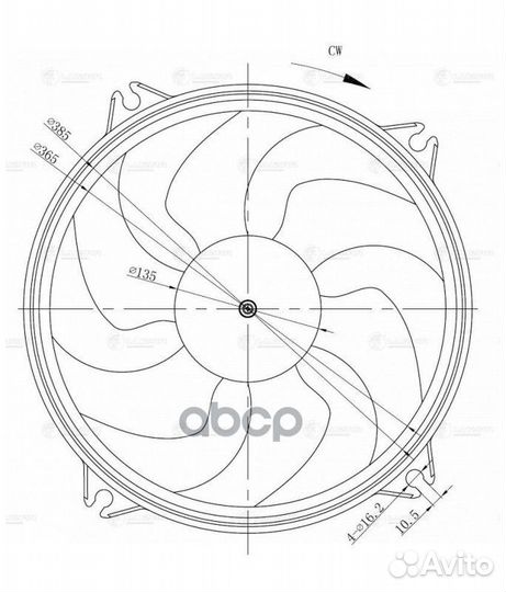 Вентилятор радиатора (с кожухом) peugeot/citroe