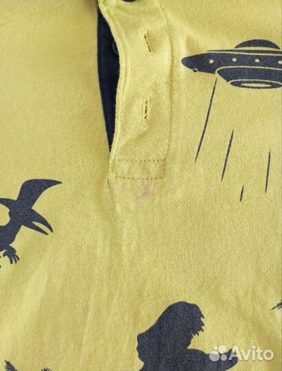 Рубашка с динозаврами для мальчика (рост 104 )