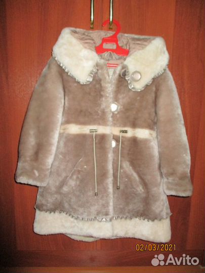 Шуба для девочки 4-7 лет