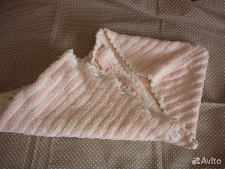 Вязаный конверт для новорожденных