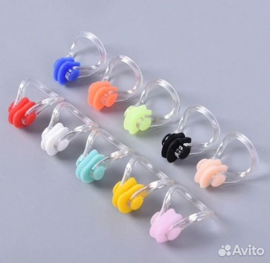 Набор зажимов для носа для плавания 10 шт