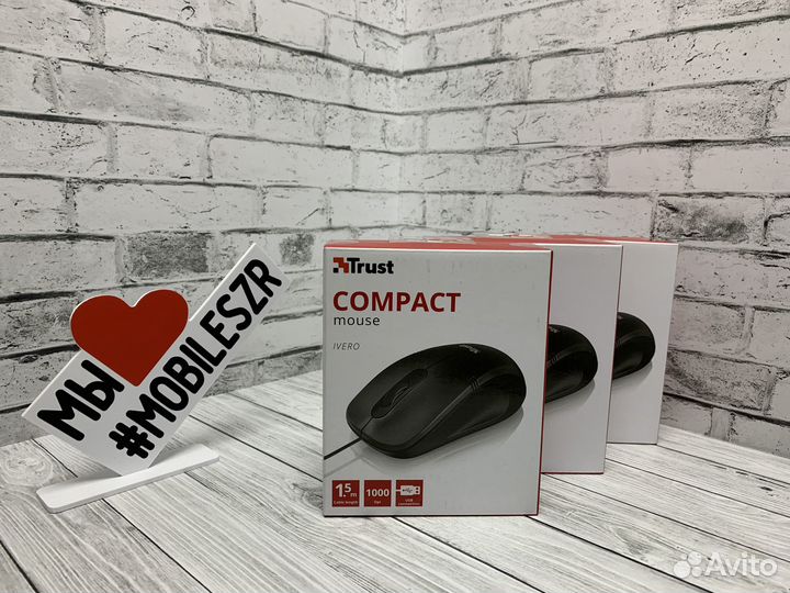 Мышь Trust Ivero Compact (черный)