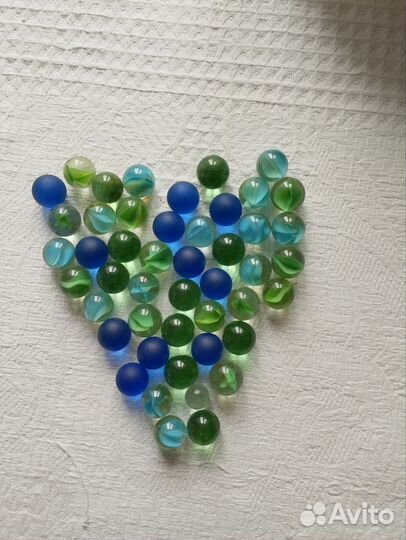 Шарики стеклянные в аквариум или цветы новое 46 шт