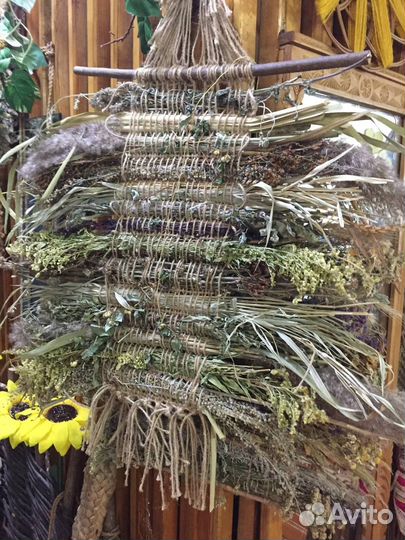 Травяные холсты для бани