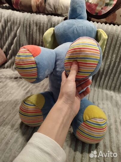 Мягкая развивающая игрушка Слон для малышей