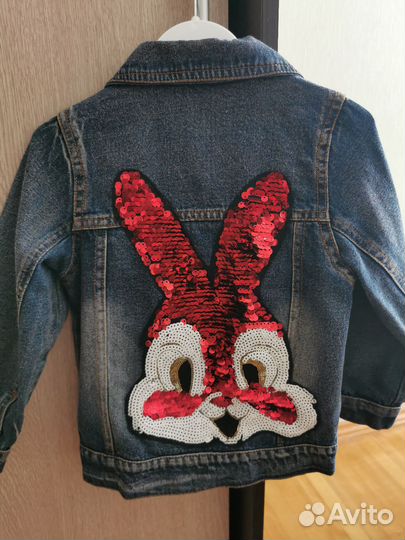 Джинсовая куртка для девочки 3-4 лет