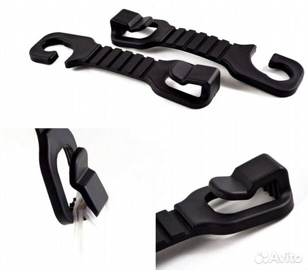 Крючки в автомобиль на подголовник сиденья 2 шт