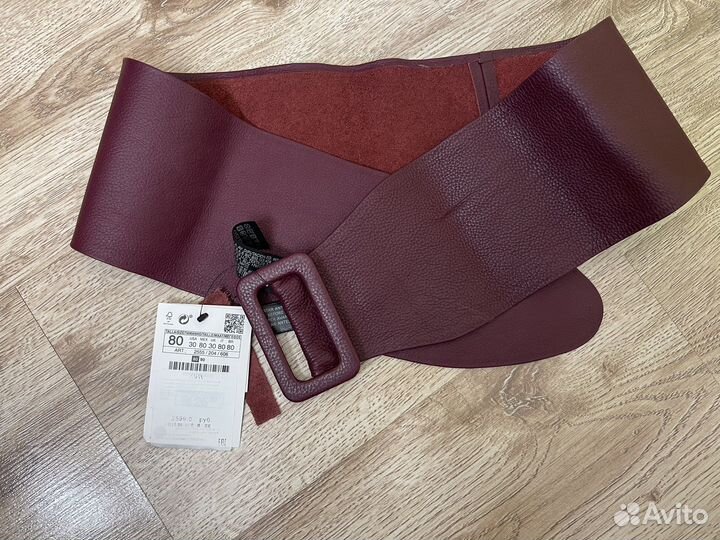 Ремень женский кожаный Zara 80 cm