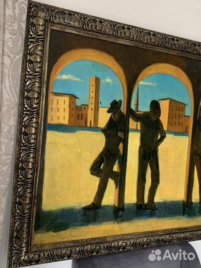 Картина холст масло в раме «Где-то в Италии»90х110