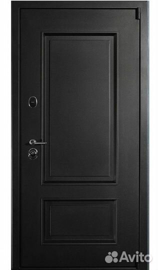 Дверь с терморазрывом Муар коричневый с филенками