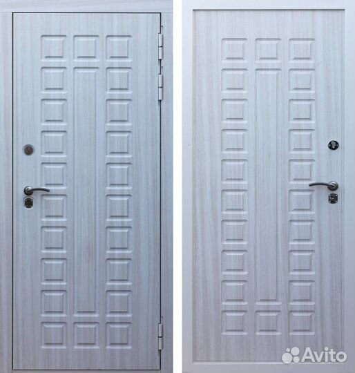 Белая входная металлическая дверь Кондор Х4