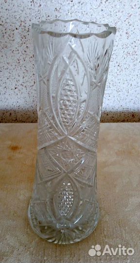 Хрусталь СССР - ладьи, салатница, графин, фужеры