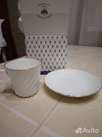 Кофейная пара лфз костяной фарфор