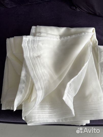 Тюль новая белая