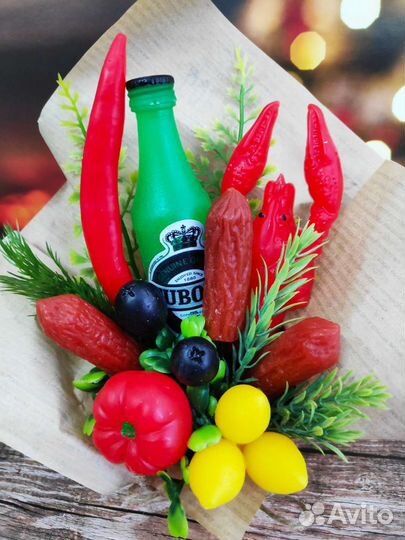 Мужские букеты из мыла