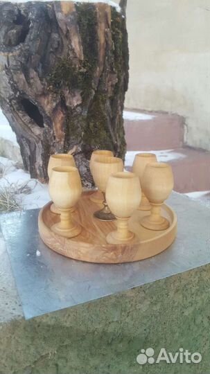 Продам деревянную тортовницу и фруктовницу