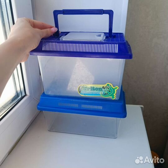 Террариум переноска 2 шт для черепахи, улитки