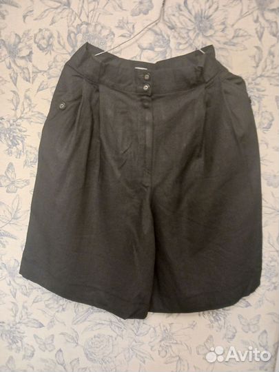 Юбка шорты италия лен вискоза