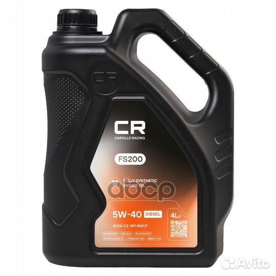 Масло моторное 5W40 carville racing 4л FS200