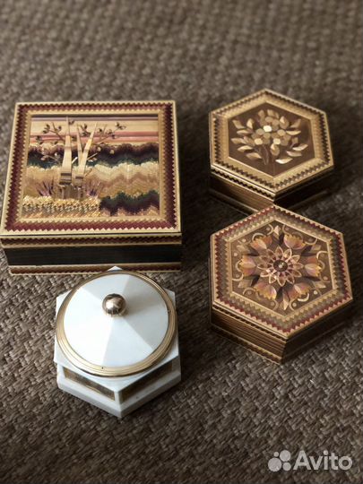 Шкатулка СССР деревянная музыкальная