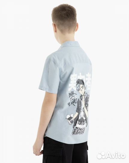 Рубашка для мальчика с принтом Аниме