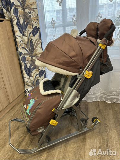 Санки коляска ника kids