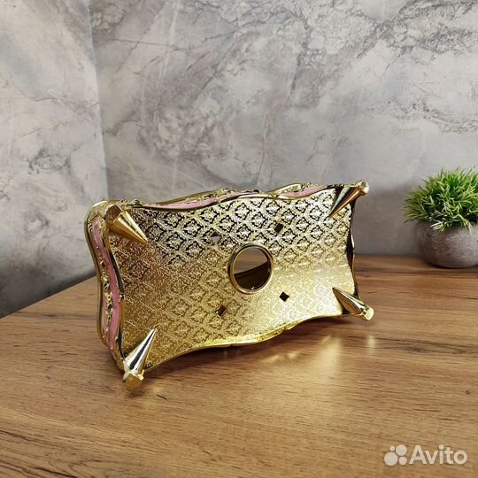 Винтажная настольная салфетница, розовый