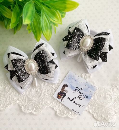 Школьные бантики ручной работы