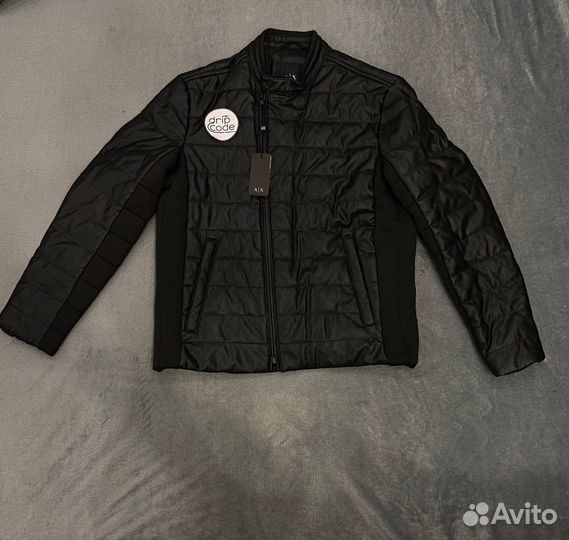 Оригинальная Кожаная куртка Armani