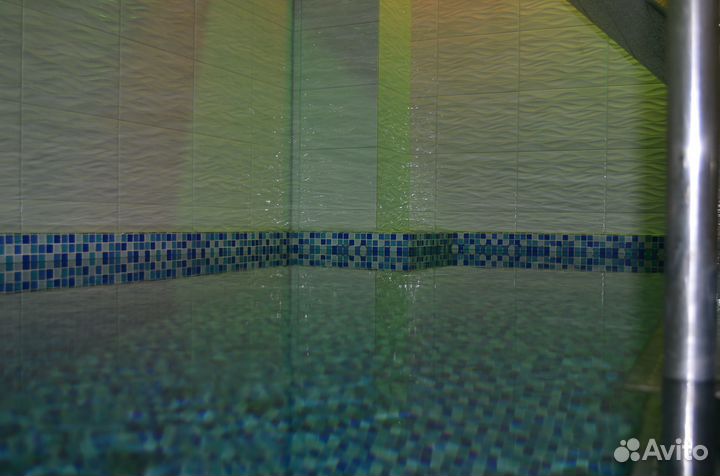 Русская баня на дровах с бассейном, мангалом