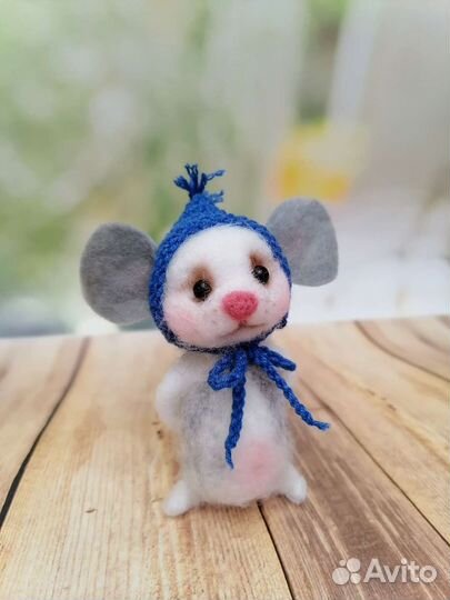 Валяные игрушки Мышонок Серафим